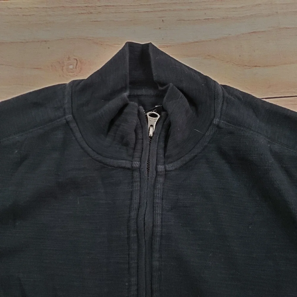 Banana Republic Sweater Mens‎ Extra Large Black Sweatshirt Preppy Full Zip Adult